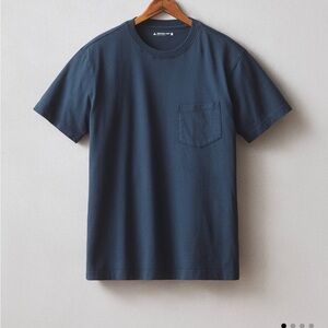 American Giant Dark Blue Short Sleeve Tee